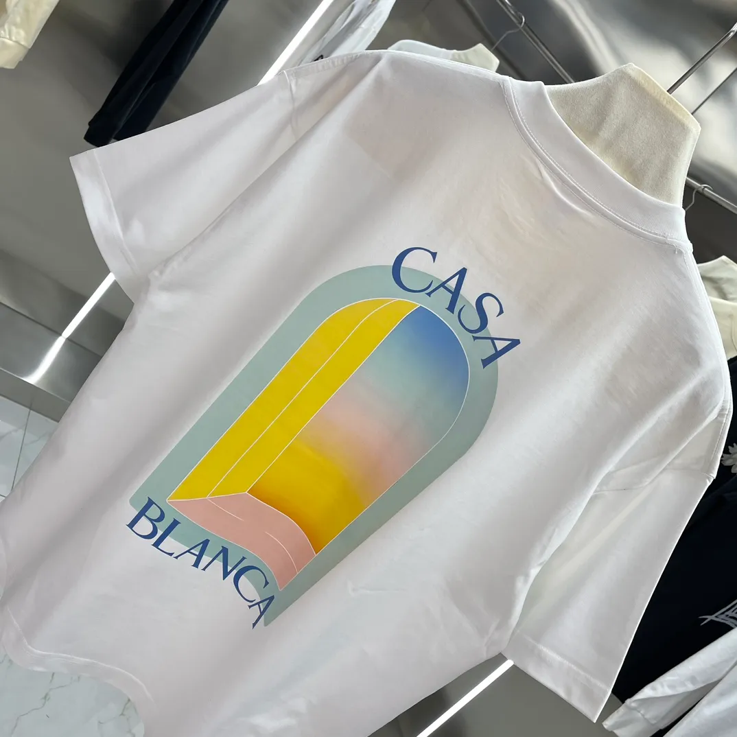Casablanca Classic Series T ， ， 。 ， Classic ， In Stock ！ ：White Black Size：S M L XL XXL